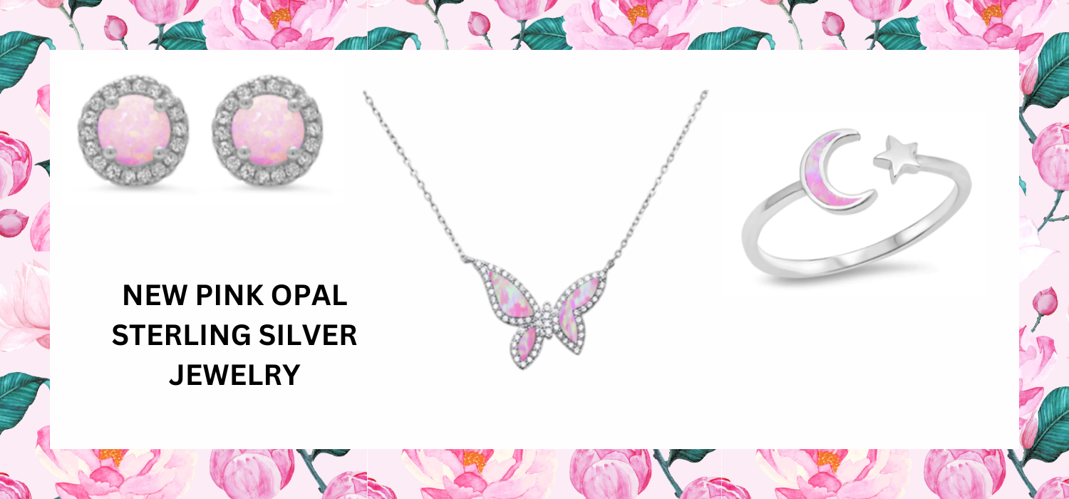 the bling club new pink opal sterling silver jewelry