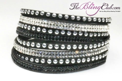 theblingclub-com-black-vegan-leather-swarovski-wrap-crystal-bracelet-silver-studs