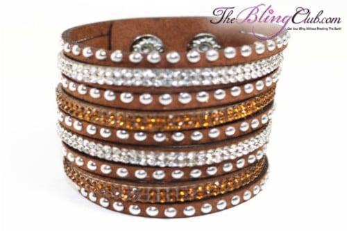 theblingclub-com-chocolate-brown-vegan-leather-swarovski-cuff-with-crystals-and-studs