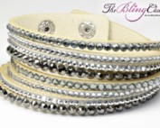 theblingclub.com tan crystal swarovski wrap bracelet