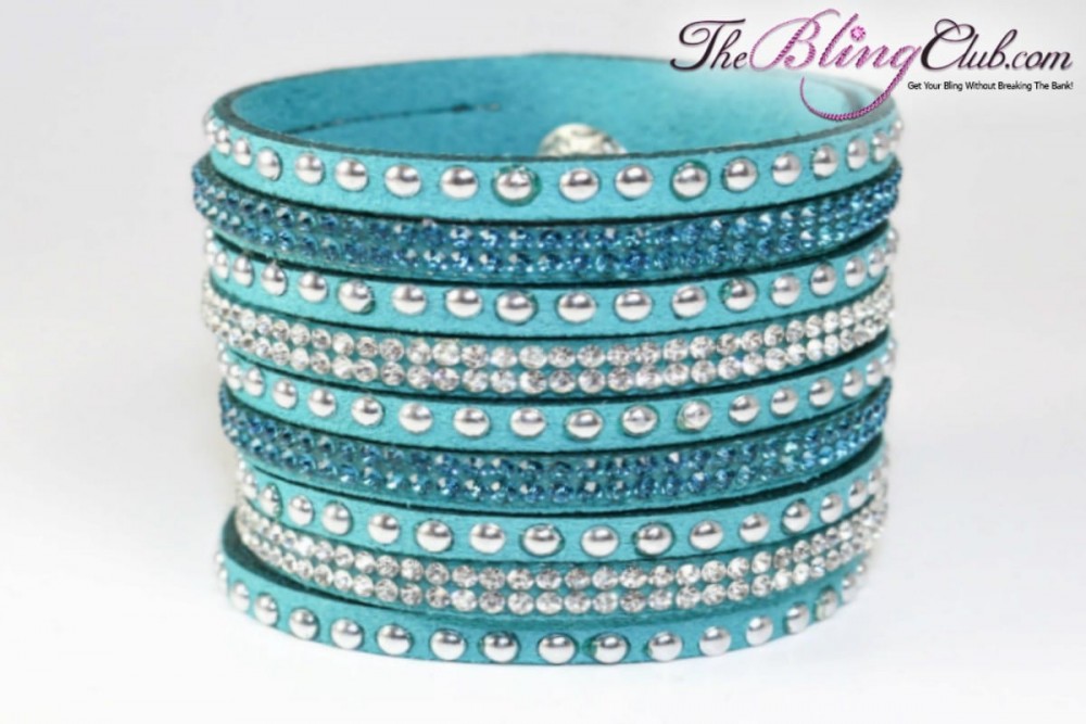 theblingclub-com-teal-vegan-leather-swarovski-cuff-with-crystals-and-studs