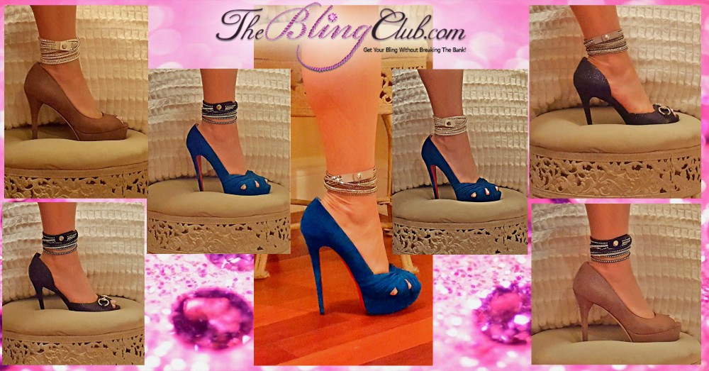 The Bling Club shows you how to wear your Crystal Wrap Bracelets as Anklets