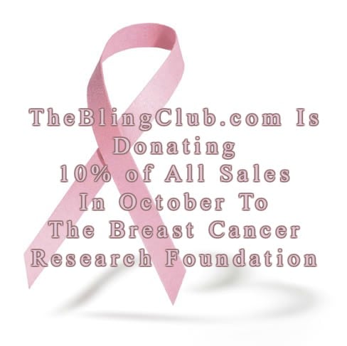 the bling club donating 0% of sales to breast cancer research foundation