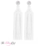 the bling club long white tassel handmade boho silk earring