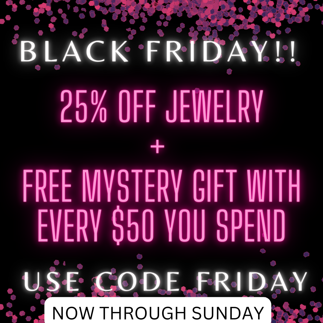 black friday 25 percent off jewelry plus free gift